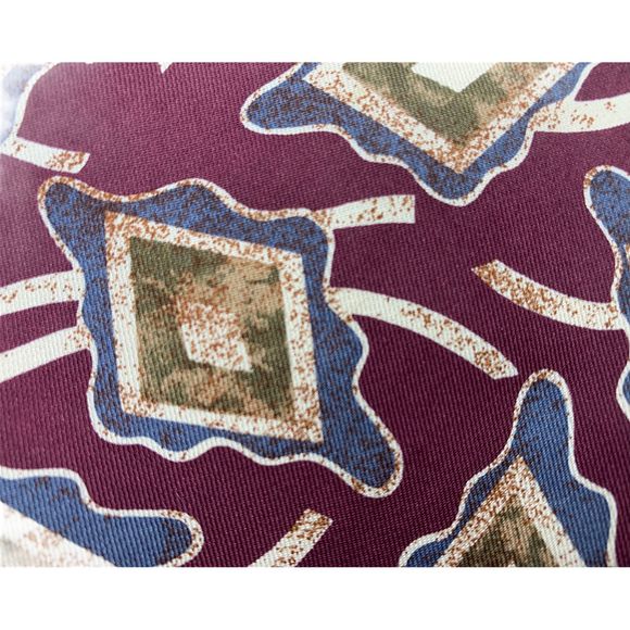 Robert Talbott‎ Studio Tie Burgundy Geometric - Picture 2 of 5